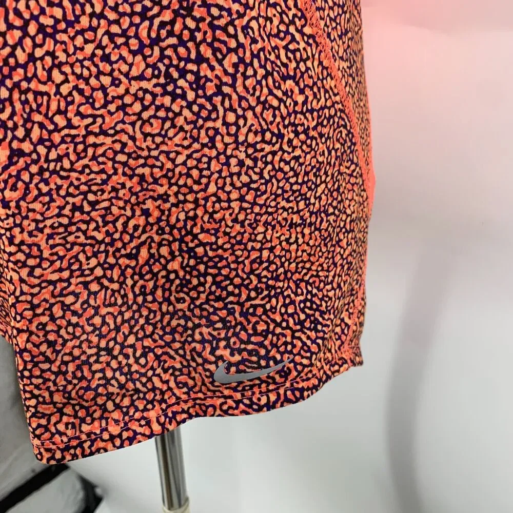 Nike Tank Top Womens S Small Animal Print Neon Lightweight Racerback Running